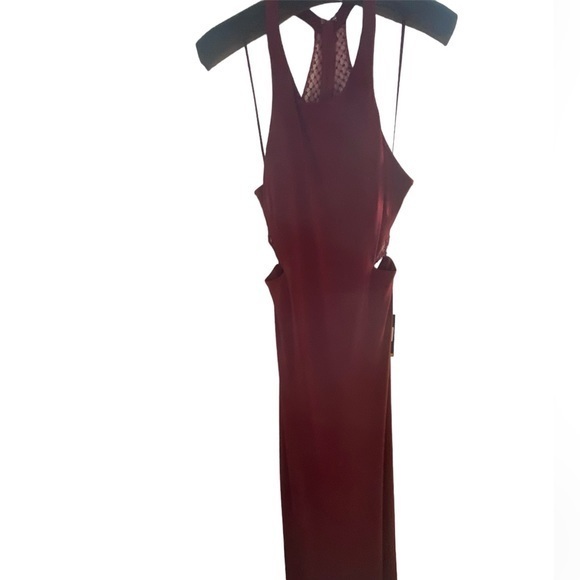 La Femme Sleeveless with Sheer Embellished Back Style#: 22288